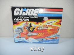 100% Complete 1986 Devilfish in Box Vintage G. I. GI Joe Motorboat 3.75 ARAH Lot