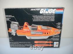 100% Complete 1986 Devilfish in Box Vintage G. I. GI Joe Motorboat 3.75 ARAH Lot