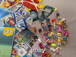 10+ Pound Bulk Lot of Vintage Used LEGO of Parts and Instruction Manuals & Boats