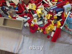 10+ Pound Bulk Lot of Vintage Used LEGO of Parts and Instruction Manuals & Boats