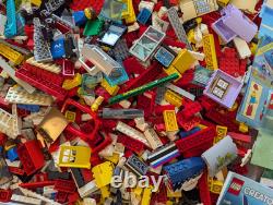 10+ Pound Bulk Lot of Vintage Used LEGO of Parts and Instruction Manuals & Boats