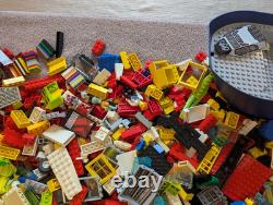 10+ Pound Bulk Lot of Vintage Used LEGO of Parts and Instruction Manuals & Boats