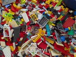 10+ Pound Bulk Lot of Vintage Used LEGO of Parts and Instruction Manuals & Boats