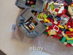 10+ Pound Bulk Lot of Vintage Used LEGO of Parts and Instruction Manuals & Boats