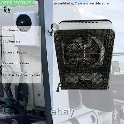 12000BTU 12V Universal Car Truck Cab Air Conditioner Electric AC Compressor Kit