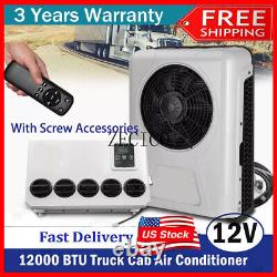 12V Electric Truck Air Conditioner A/C Kit Only Cooling for Universal Car Bus RV