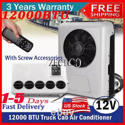 12V Electric Truck Air Conditioner A/C Kit Only Cooling for Universal Car Bus RV