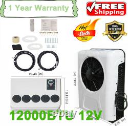 12V Split Air Conditioner 12000BTU AC Fit Cab Semi Truck Bus Caravan Save Space