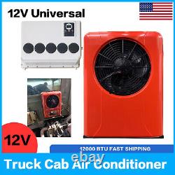 12V Truck Cab Split Electric AC Air Conditioner 12000 BTU For Semi Trucks Bus RV