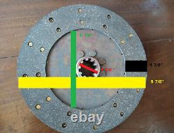 1929 1930 1931 30's 20s Oldsmobile Viking Willys Nash Clutch Disc Antique 9 7/8
