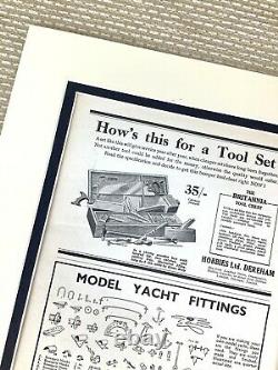 1930s Print Old Advertisement Vintage Tool Set Boat Building Model Yacht Parts