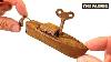1940 S Mini Clockwork Tin Boat Restoration