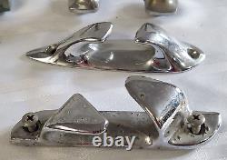 1950's 1960's Chrome Boat Clete Mixed Lot Nautical Parts Dock Tie Down Restore