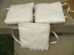 1950's Vintage set of 3 Dolphin Boat Cushions Nice and clean