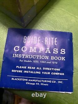 1950s Antique Auto Plane Boat Guide rite Compass Vintage Chevy Ford Hot Rod