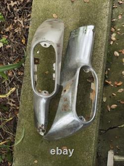 1954 Chevrolet Grille Parts Extensions Trim Belair 150 210 PAIR