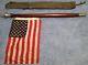 1954 Chris Craft Vintage Mahogany Flag Pole With Flag And Cover And Light