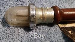 1954 Chris Craft Vintage Mahogany Flag Pole with Flag and Cover and Light