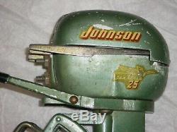1954 VINTAGE JOHNSON SEAHORSE 25 OUTBOARD TOY BOAT MOTOR K&O JAPAN-Parts/Repair