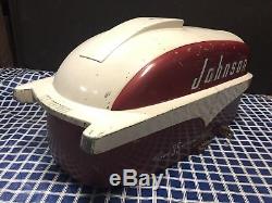 1957 Johnson Sea Horse 35 HP Outboard Motor Cowl Hood Shroud Vintage