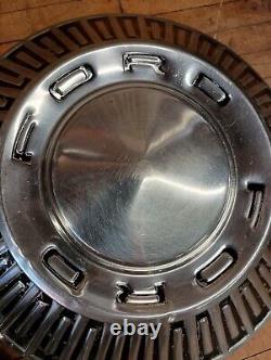 1965-66 Ford Dog Dish Hubcaps 10.5 Galaxy Hubcaps