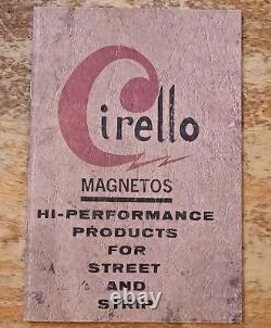 1968 Cirello Magneto Catalog Hot Rod Drag Racing Bonneville vtg Distributor part