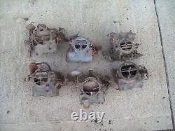 1970's-80's Chevy/ Gmc Carbuerators For Rebuild Or Parts 6pc Set