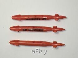 1986 GI Joe Devilfish Boat Missile/Torpedo Lot of 3! Vintage Hasbro Parts