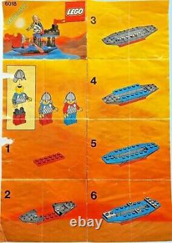 1990 Vintage Lego Complete Set 6018 Battle Dragon Ship Over 40 Parts 2 Figures
