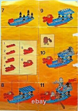 1990 Vintage Lego Complete Set 6018 Battle Dragon Ship Over 40 Parts 2 Figures