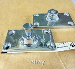 1 LOT Vintage Boat Parts like NEW re-chromed -probable Chris Craft 10 parts