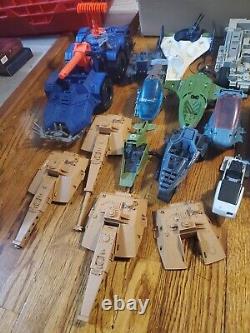 20 Vintage Gi Joe Vehicle Lot, Tanks, Boats & Planes, Most Are Parts And Repair