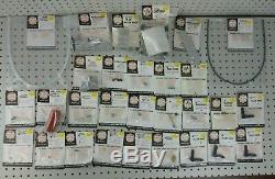 29pc Vintage OCTURA RC Boat Parts Lot Rudder Motor Mount Coupling Bushing NOS