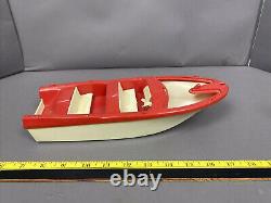 (2) VINTAGE 1950s TONKA CLIPPER BOAT AND MOTOR PLASTIC PARTS OR RESTORE