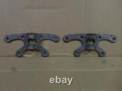 2- Vintage Butterfly OAR LOCK HOLDERS Brackets #21 cast iron row boat parts