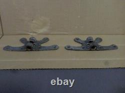 2- Vintage Butterfly OAR LOCK HOLDERS Brackets #21 cast iron row boat parts