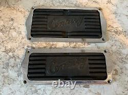 2 Vintage Century Boat Parts Hardware Step Pads Chrome Frames w Rubber Insets