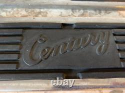 2 Vintage Century Boat Parts Hardware Step Pads Chrome Frames w Rubber Insets