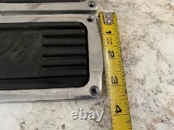 2 Vintage Century Boat Parts Hardware Step Pads Chrome Frames w Rubber Insets