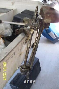 2 Vintage Neptune 2 Cycle One Cylinder Boat Motors Model WC1 for Parts Or Repair