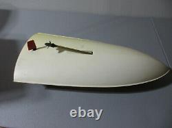 2 Vintage RC Boats 41 MRP Racer & Germany with Futaba Remote, Stand & Parts