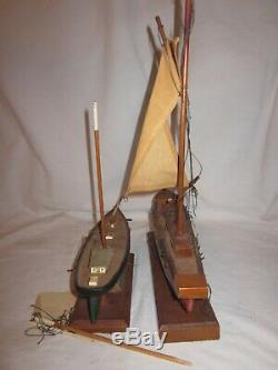 2 parts / repair vintage wood ship model maritime nautical Piel Craftsman boat +