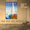 365115 Lake Geneva Switzerland Vintage Tourism Boat Art Print Poster Au