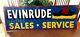 36 Vintage Hand Painted Evinrude Boat Parts Service Shop Sign Fishing Gas Oil