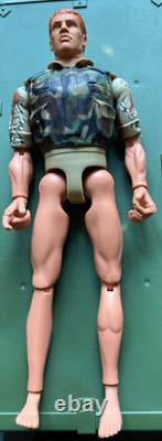 3 Vintage Hasbro 1996 G. I. Joe Pawtucket 12 Action Figures with 1997 case