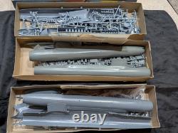3 Vintage Renwal Polaris George Washington Nuclear Submarine Model Kit Lot Parts