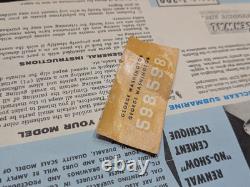 3 Vintage Renwal Polaris George Washington Nuclear Submarine Model Kit Lot Parts