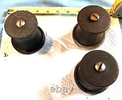 3 Vintage Sailing Yacht Marine Boat Parts Ratchet Gear Block Pulley Clam Cleat