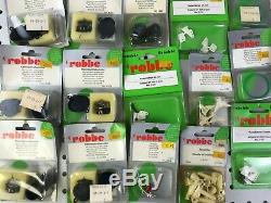 45pc LOT Vintage ROBBE RC Parts Cars Boats 4123 Motor Props Axle Upgrade etc NOS
