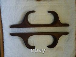 4 Vintage Boat Parts Made of Wood Cleats, Handle/Pull, Boot C-15, Stephens